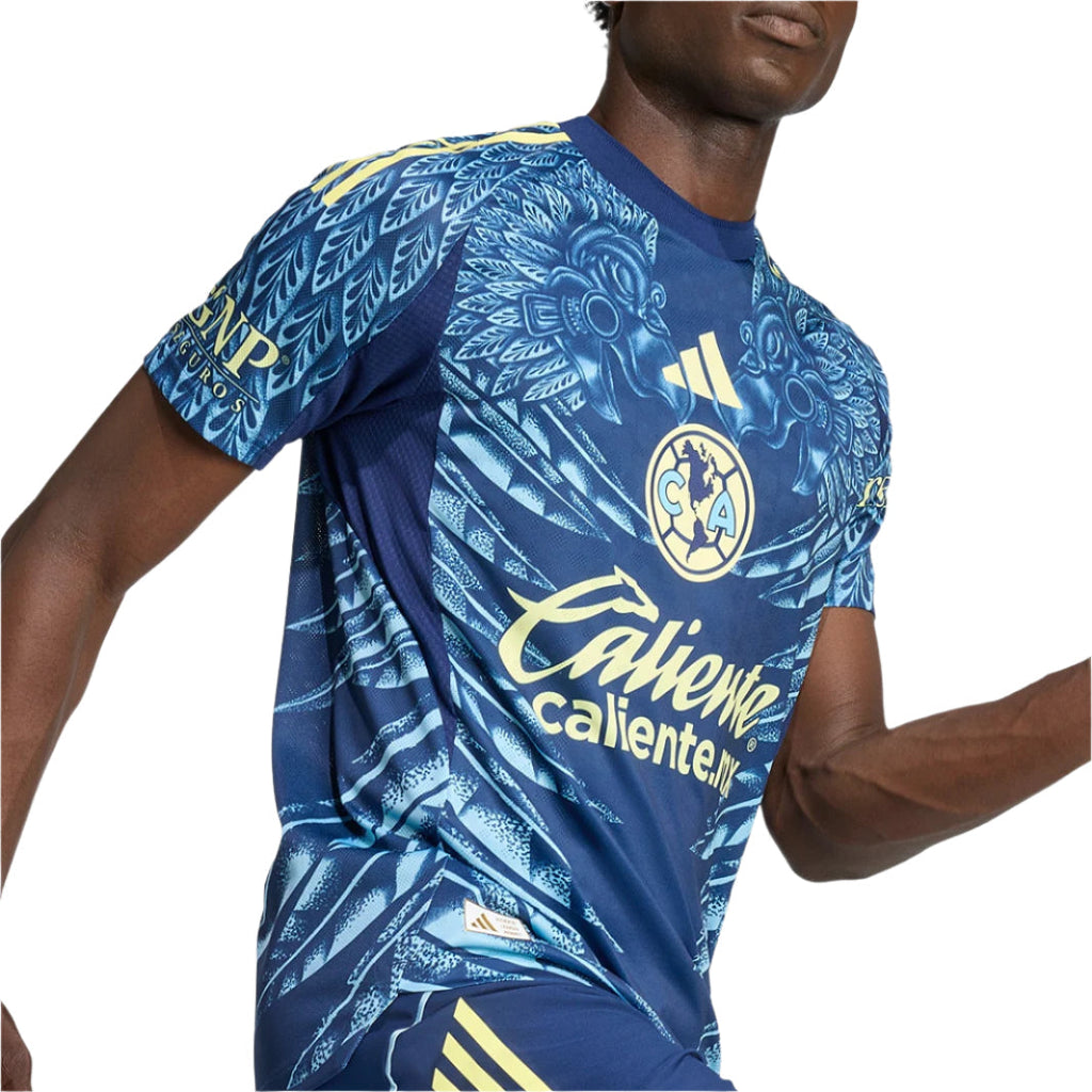 adidas J. Dos Santos Men's Club AmÃ©rica 25/26 Authentic Away Jersey (Blue)