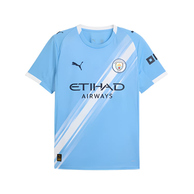 Puma Phil Foden Manchester City Home Jersey 25/26 w/ EPL + Sponsor Patch (Team Light Blue/Puma White)