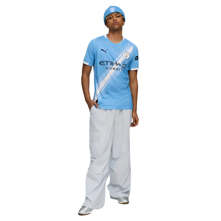 Puma Stefan Ortega Moreno Manchester City Home Jersey 25/26 w/ EPL + Sponsor Patch (Team Light Blue/Puma White)