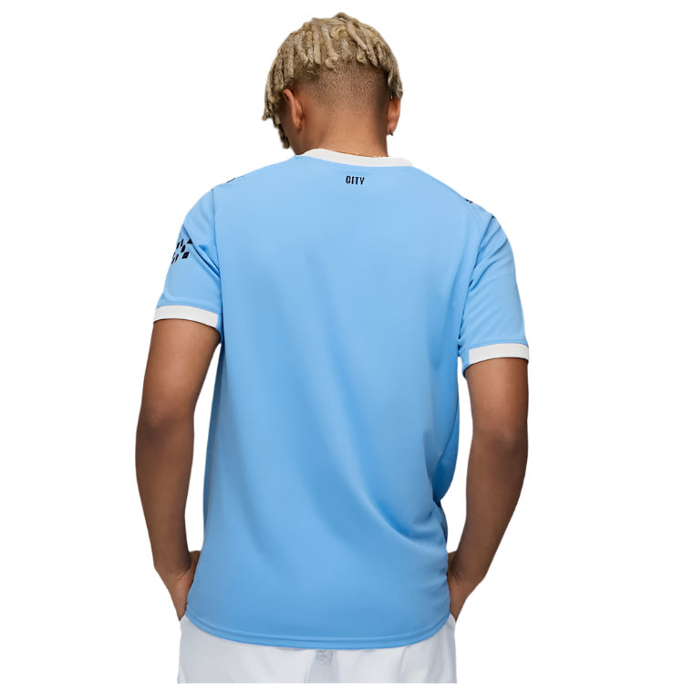 Puma Manchester City Home Jersey 25/26 w/ EPL + Sponsor Patch (Team Light Blue/Puma White)