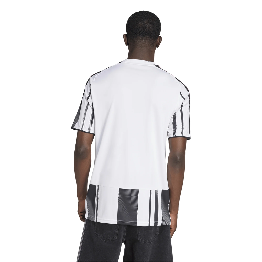 adidas Men's Juventus Kelly Home Jersey w/ Serie A Patch 25/26 (White/Black/Pink)