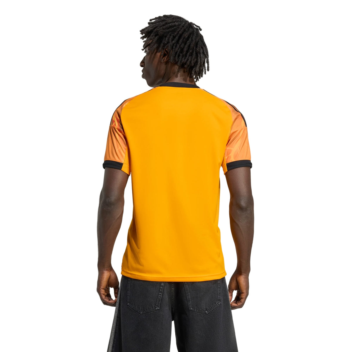 adidas Roma Mario Hermoso Away Jersey w/ Europa League Patches 25/26 (Orange/Black)
