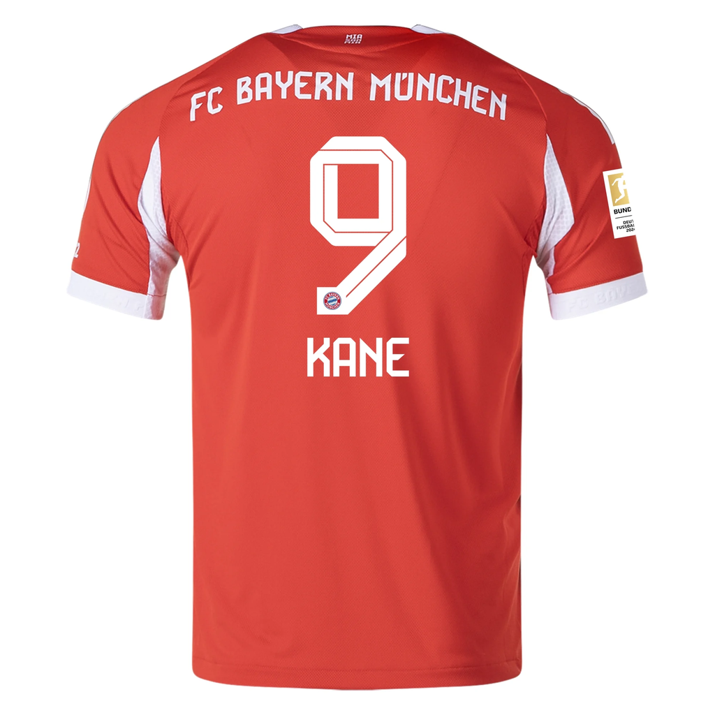 adidas Bayern Munich Authentic Harry Kane Home Jersey w/ Bundesliga Champion Patch 25/26 (Red)