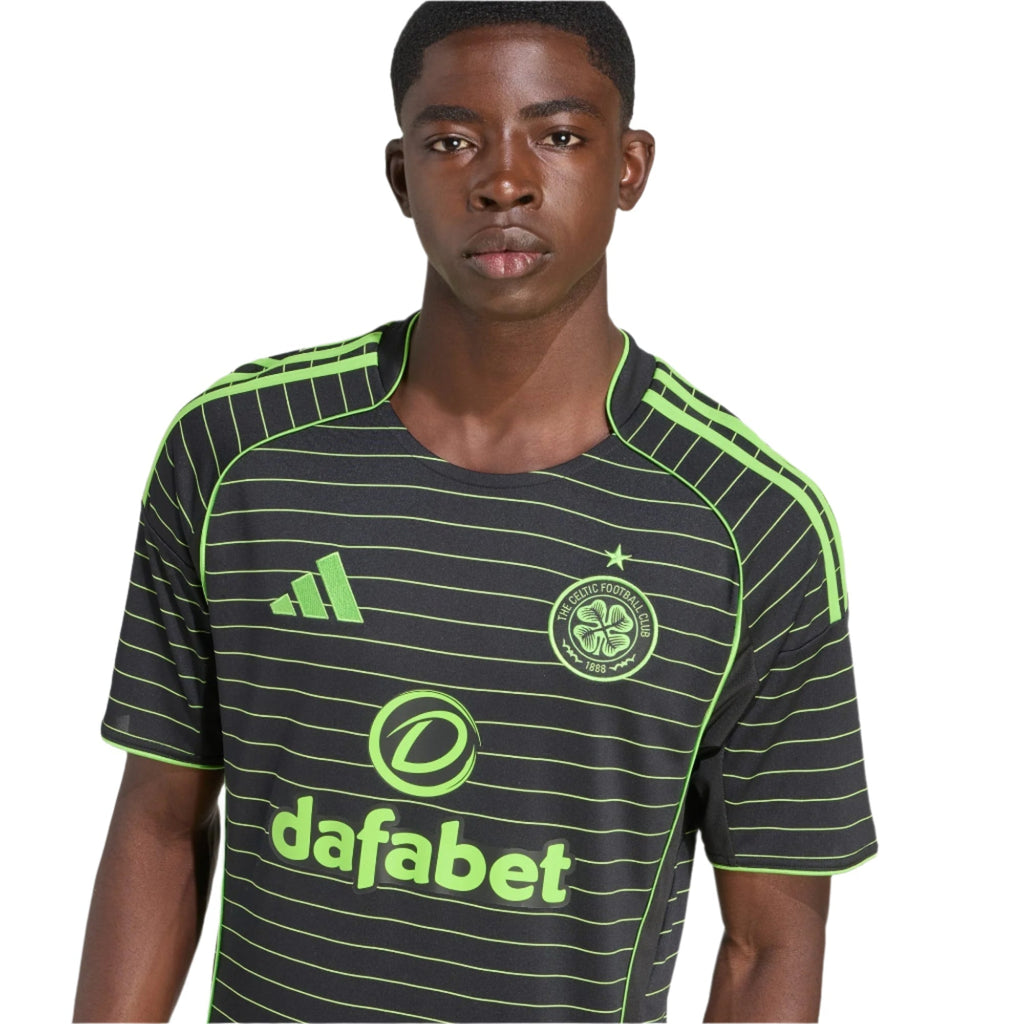 adidas Men's Celtic Away Jersey 25/26 (Black)