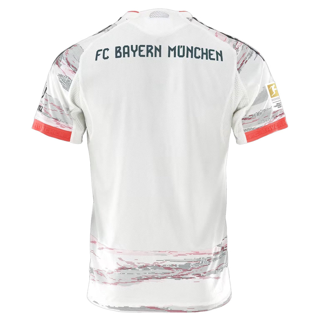 adidas Ito Authentic Away Jersey 25/26 w/ Sponsor + Meister Bundesliga Patch (White/Red)