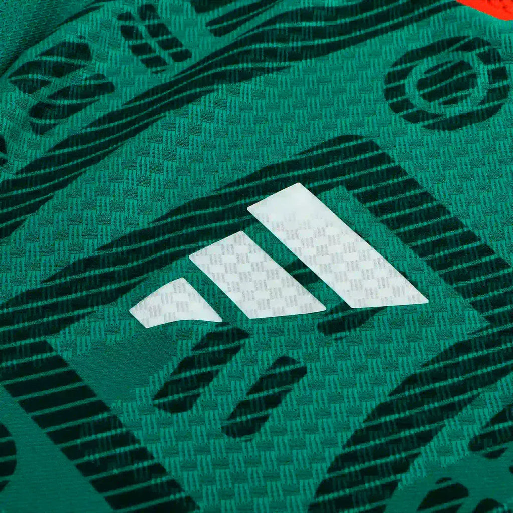 adidas Men's G. Mora Mexico Long-Sleeve Authentic Home Jersey 2026 (Bold Green)
