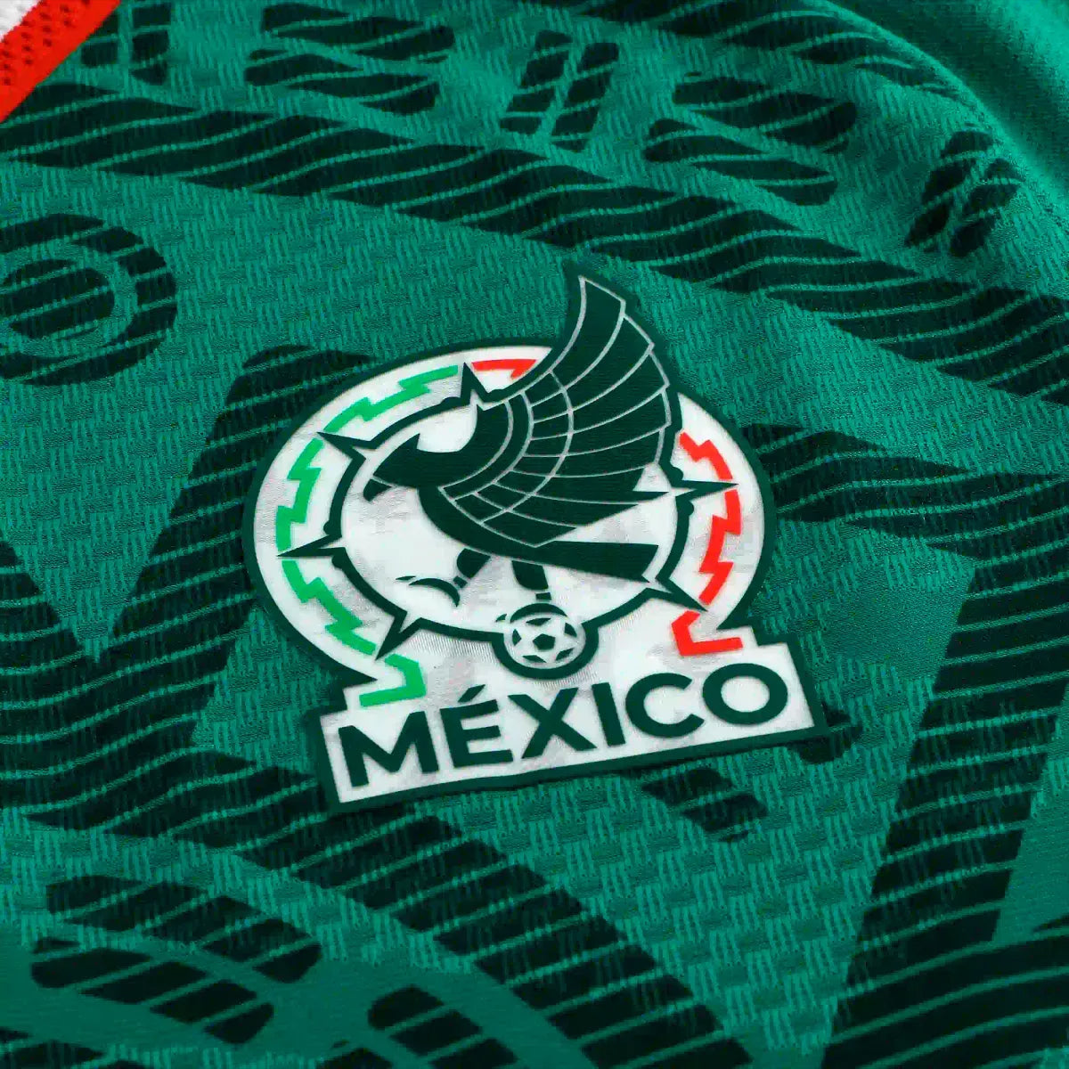 adidas Men's H. Lozano Mexico Long-Sleeve Authentic Home Jersey 2026 (Bold Green)