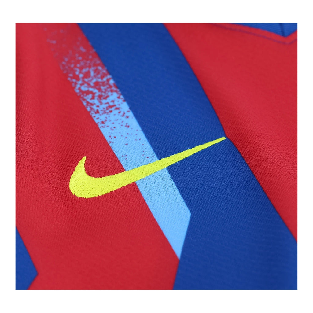 Nike Youth Gerard Martin FC Barcelona 4th Soccer Jersey 25/26 (Gym Blue/Salsa Red)