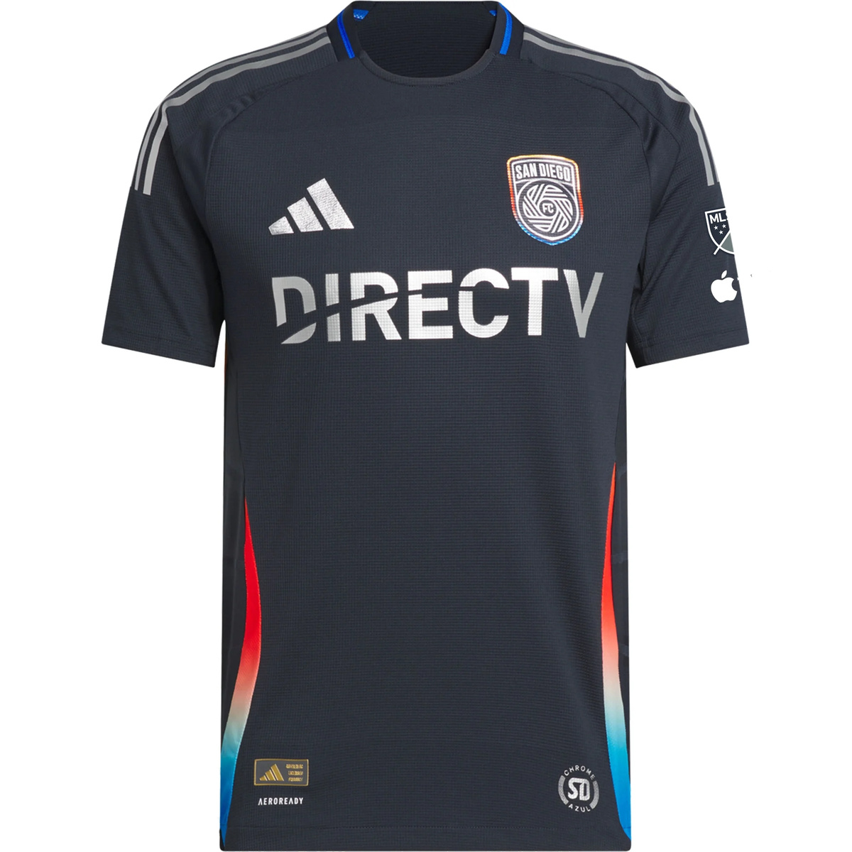 adidas Heine Gikling Bruseth San Diego FC Authentic Home Jersey w/ MLS + Apple TV Patches 25/26 (Night Navy)