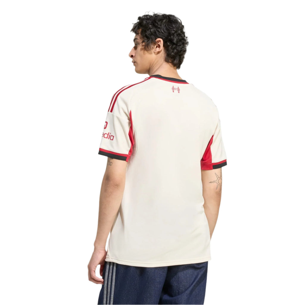 adidas Men's Liverpool Away Jersey 25/26 (Wonder White)