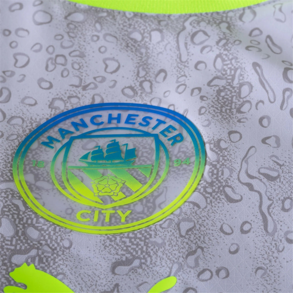 Puma Manchester City Authentic Oâ€™ Reilly Third Jersey w/ EPL + No Room For Racism 25/26 (Cool Weather/Pro Green)