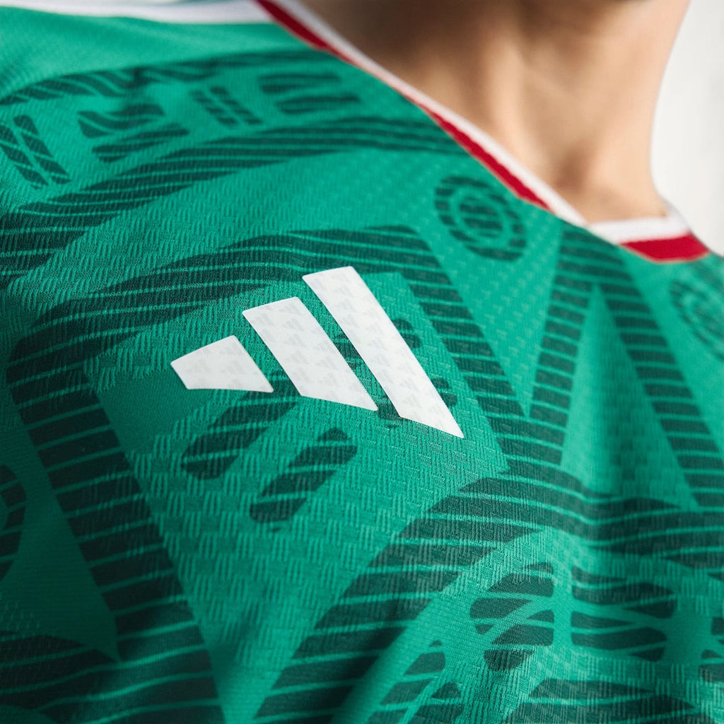 adidas Men's J. Vasquez Mexico Authentic Home 2026 World Cup Jersey (Bold Green)