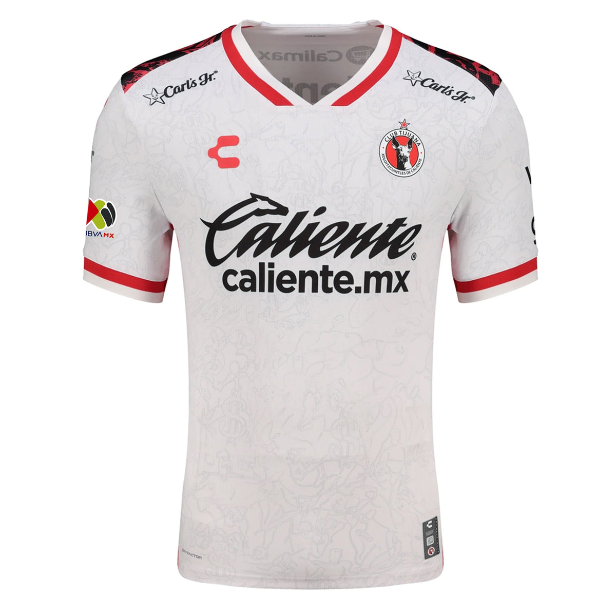 Charly IvÃ¡n Tona Men's Xolos De Tijuana Away Jersey 25/26 w/ BBVA MX Patch (White)