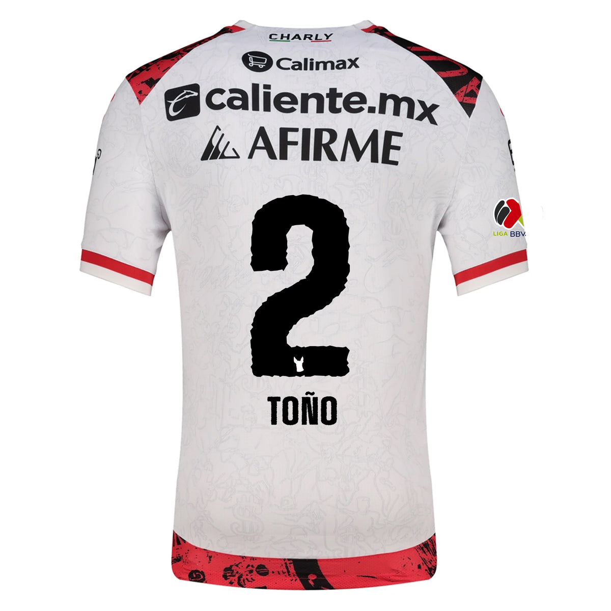 Charly Jose Antonio Rodriguez Men's Xolos De Tijuana Away Jersey 25/26 w/ BBVA MX Patch (White)