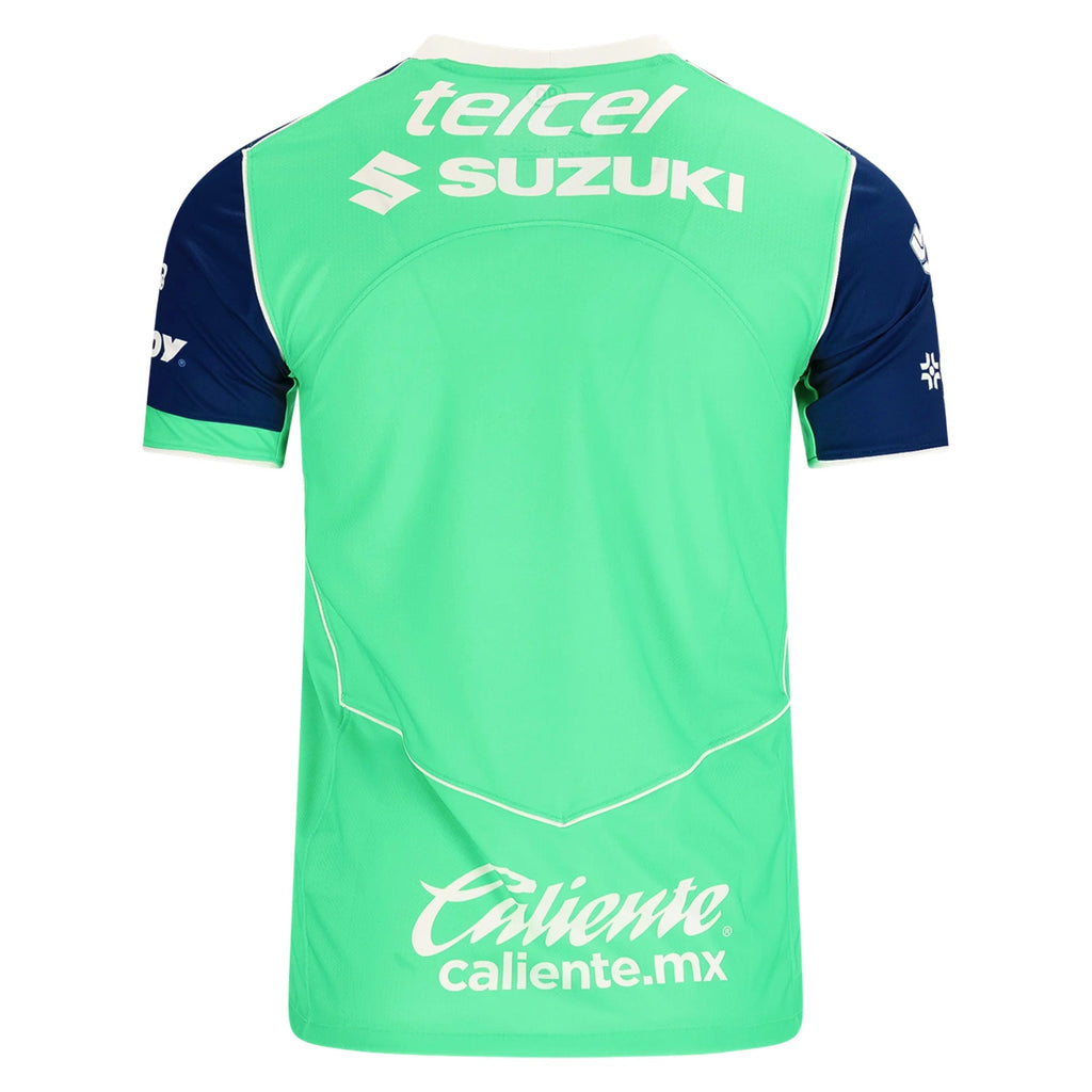 Nike Men's Pumas UNAM 25/26 T90 Third Jersey (Green Shock/Blue Void/White)