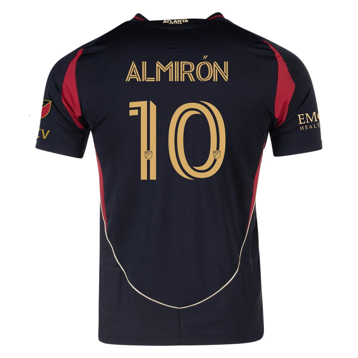 Miguel AlmirÃ³n Atlanta United Authentic Home Jersey 25/26 (Red/Black) - w/ MLS Patches