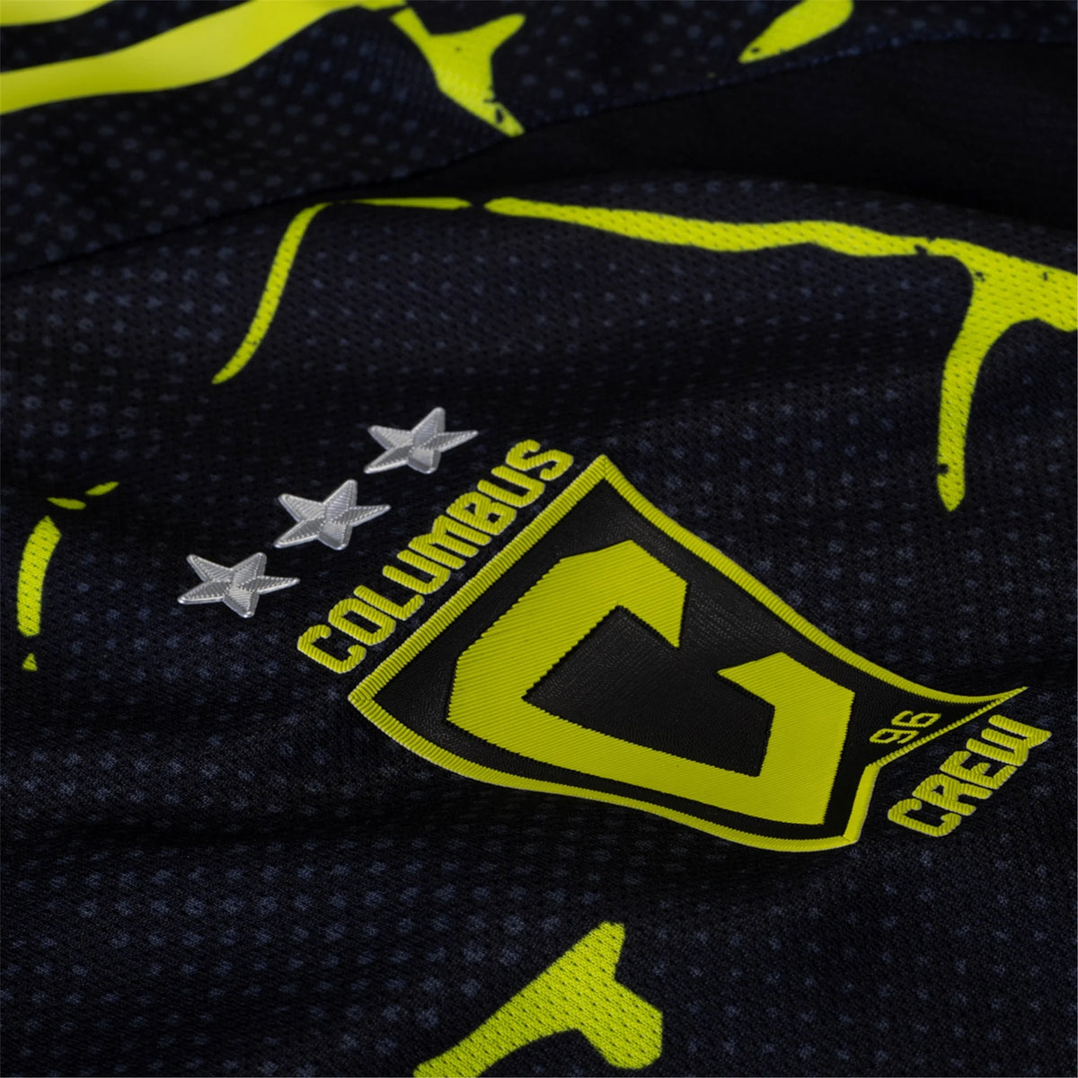 adidas Amar SejdiÄ‡ Columbus Crew Authentic Away Jersey w/ MLS Patches 25/26 (Black/Yellow)