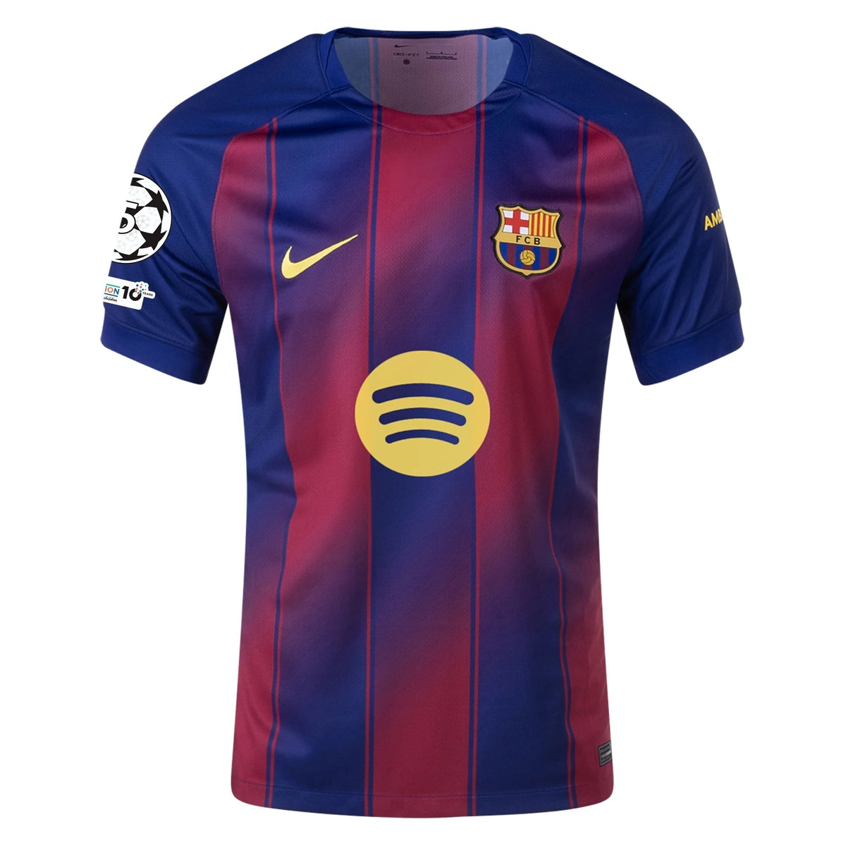 Nike Ferran FC Barcelona Home Jersey 25/26 w/ Champions League Patches (Deep Royal Blue/Midwest Gold)