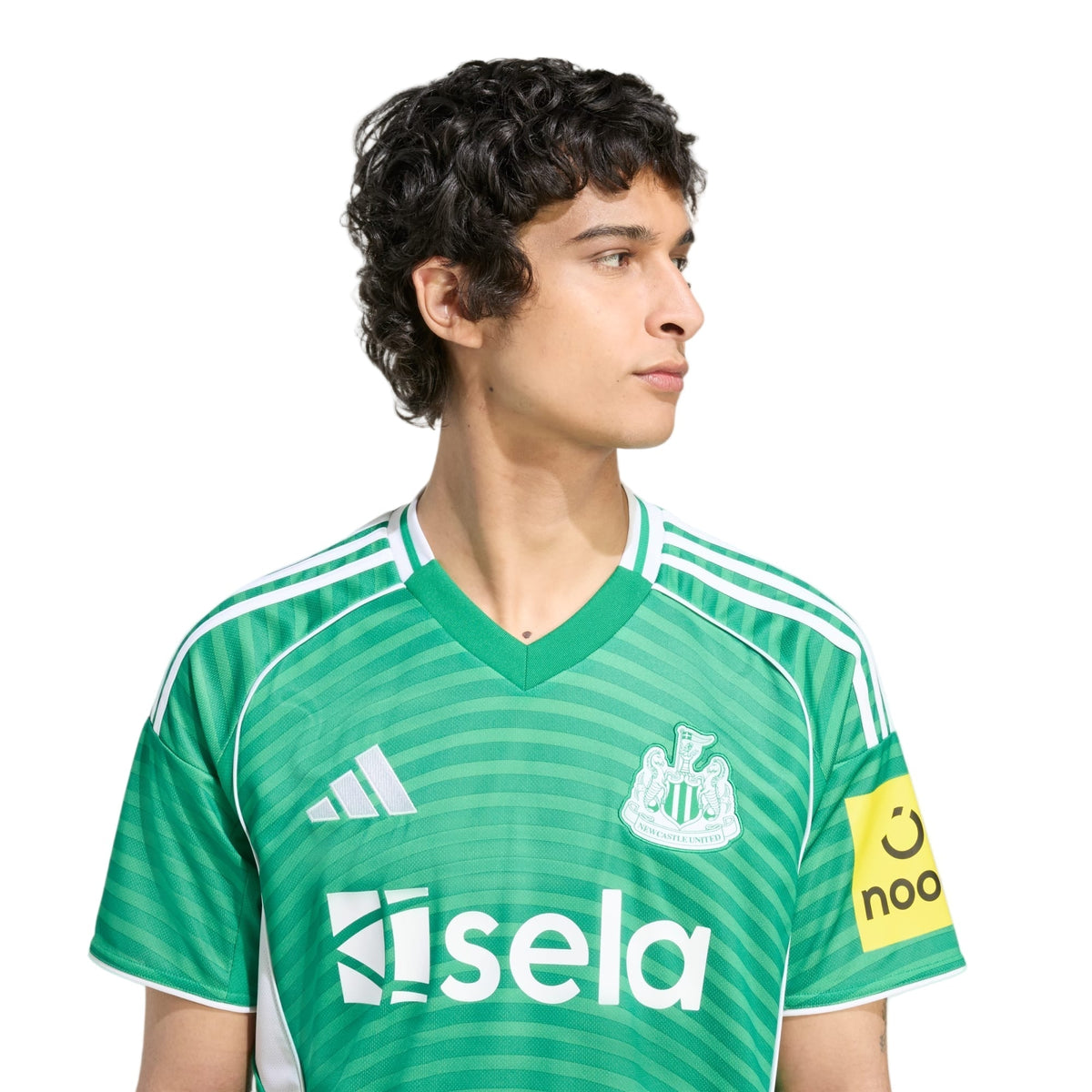 adidas Men's Newcastle United 25/26 Away Jersey (Green/White)