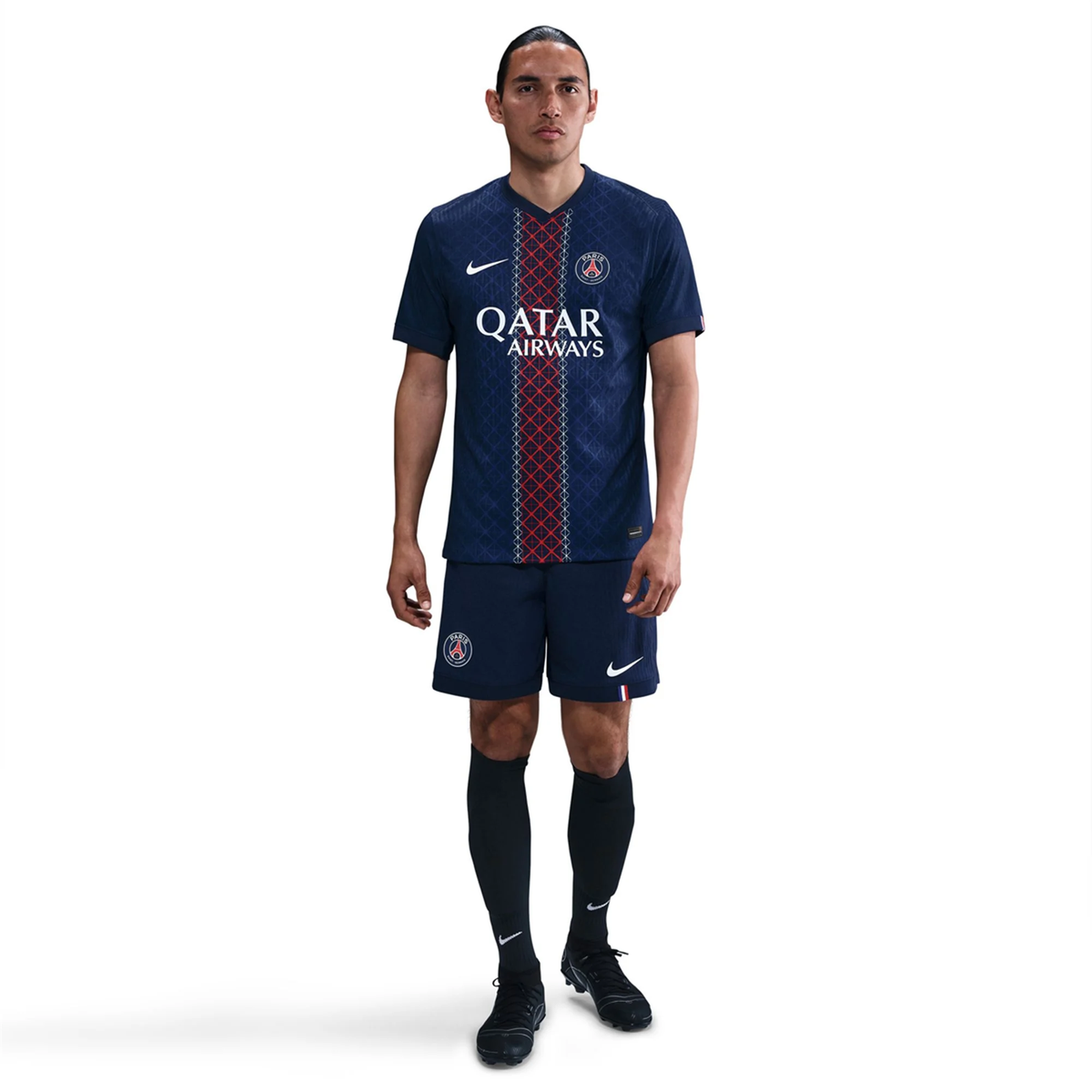 Nike Men's Lee Paris Saint-Germain Authentic Home Jersey 25/26 w/ Champions League Patches (Navy)
