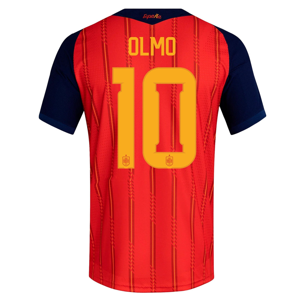 adidas Men's Olmo Spain Authentic World Cup Home Jersey 2026 (Vivid Red)