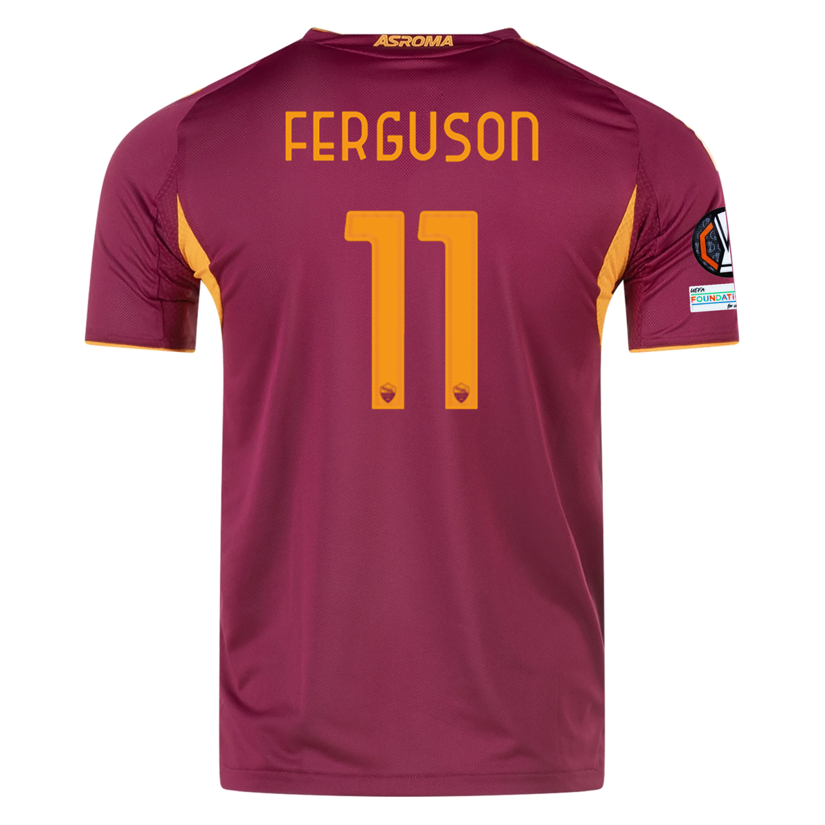 adidas Roma Authentic Evan Ferguson Home Jersey w/ Europa League Patches 25/26 (Burgundy)