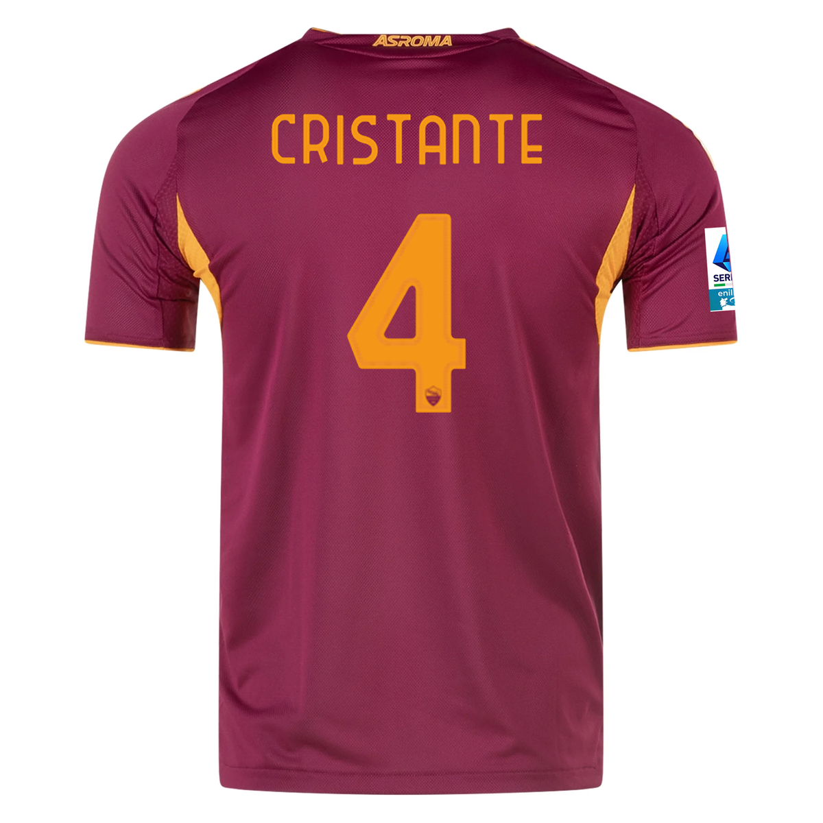 adidas Roma Authentic Bryan Cristante Home Jersey w/ Serie A Patch 25/26 (Burgundy)