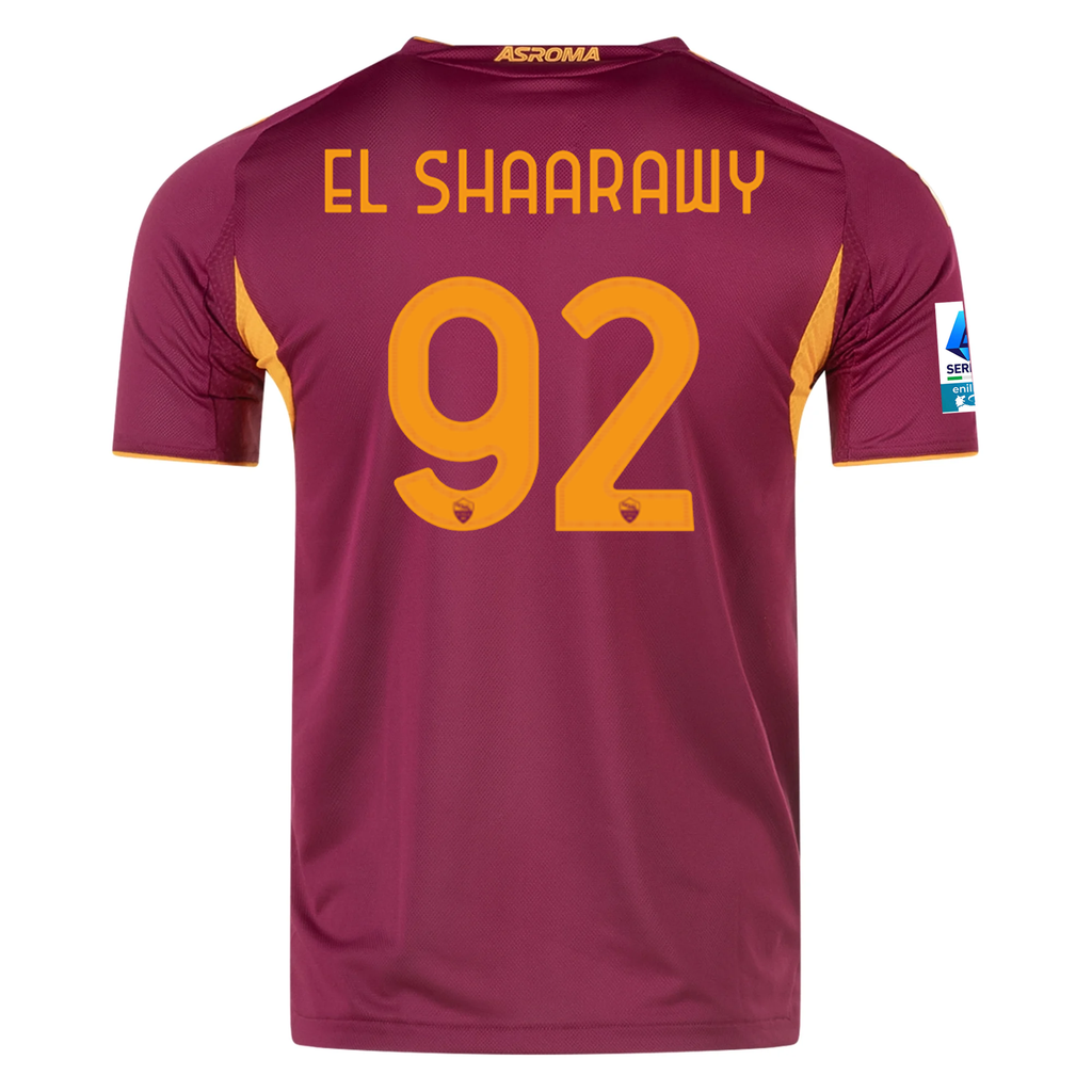 adidas Roma Authentic Stephan El Shaarawy Home Jersey w/ Serie A Patch 25/26 (Burgundy)
