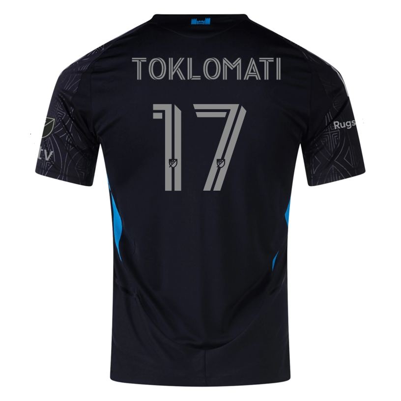 adidas Idan Toklomati Charlotte FC Authentic Away Jersey 25/26 (Black)