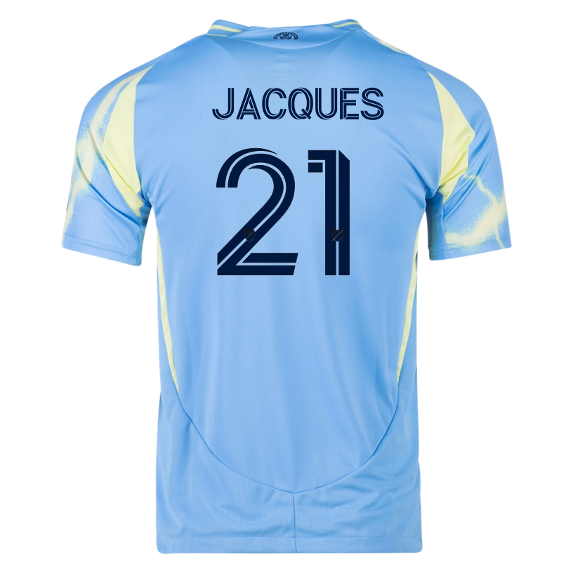 adidas Philadelphia Union Danley Jean Jacques Authentic Away Jersey 25/26 (Blue/Yellow)