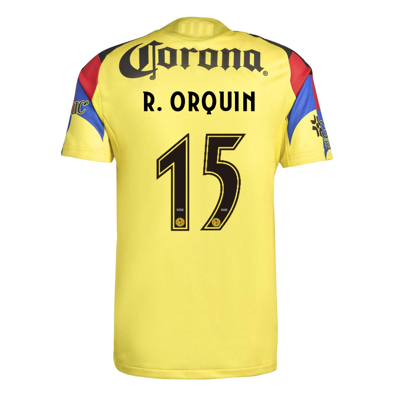 adidas R. Orquin Men's Club America 25/26 Authentic Home Jersey (Yellow)
