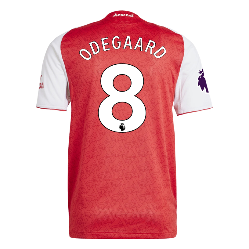 adidas Martin Odegaard Arsenal FC Authentic Home Jersey 25/26 w/ EPL Patch (Better Scarlet/White