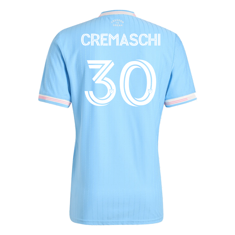 adidas Cremaschi Inter Miami Authentic Third Jersey 25/26 (Blue/Pink)