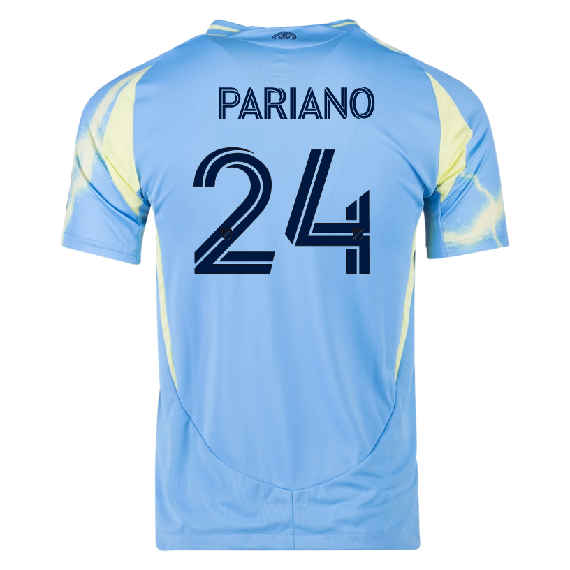 adidas Philadelphia Union Nick Pariano Authentic Away Jersey 25/26 (Blue/Yellow)