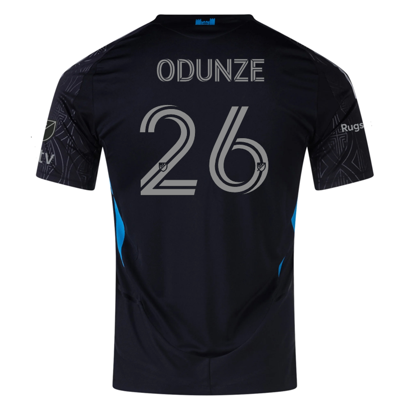 adidas Chituru Odunze Charlotte FC Authentic Away Jersey 25/26 (Black)