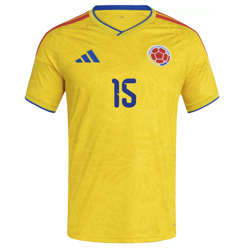 adidas Men's Uribe Colombia 2026 Home Jersey (Impact Yellow)