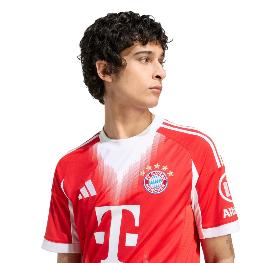 adidas Bayern Munich Ito Home Jersey w/ Champions League Patches 25/26 (Red)