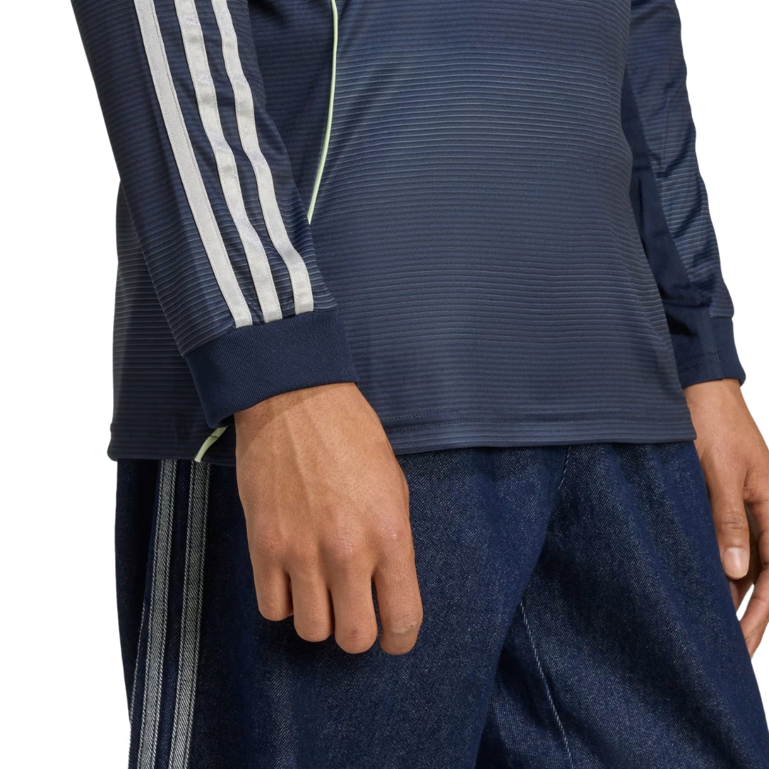 adidas Real Madrid Vini Jr. Long Sleeve Away Jersey w/ Champions League Patches 25/26 (Legend Ink)