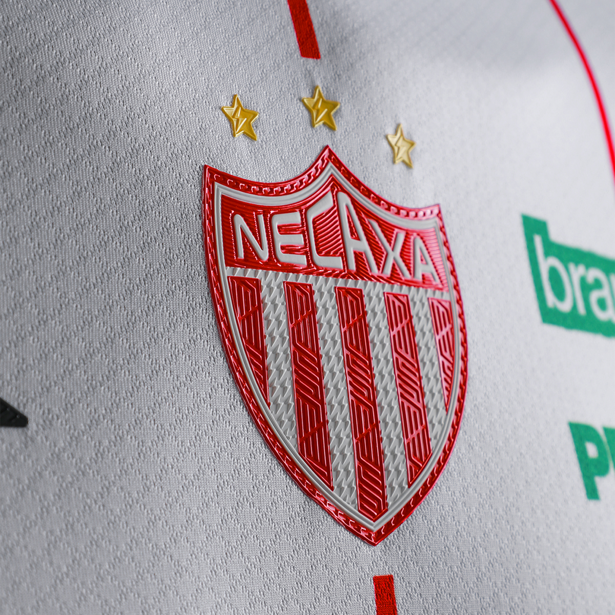 Pirma Men's Necaxa Home Jersey 25/26 (White/Red)