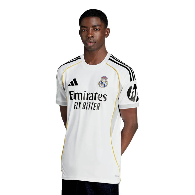 adidas Ã‰der Gabriel MilitÃ£o Real Madrid 25/26 Home Jersey w/ Champions League Patches (White)
