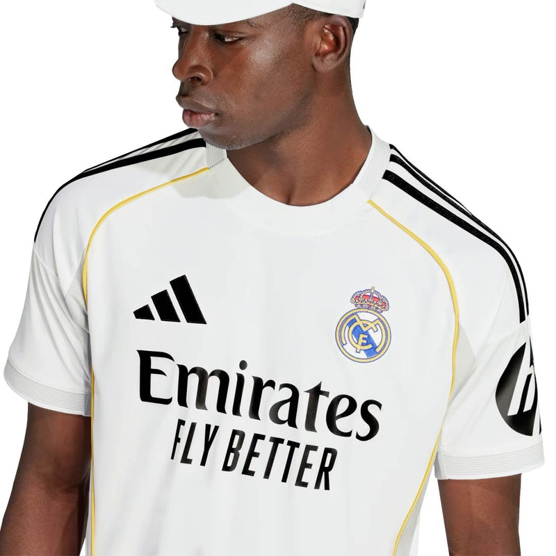 adidas Ã‰der Gabriel MilitÃ£o Real Madrid 25/26 Home Jersey w/ Champions League Patches (White)