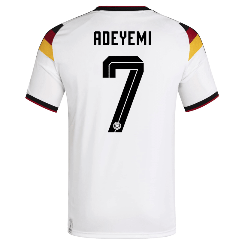 adidas Men's Adeyemi Germany Home World Cup Jersey 2026 (White/Black)