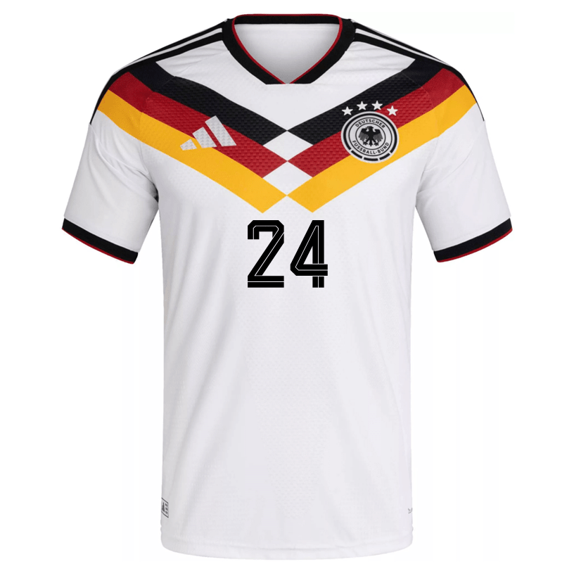 adidas Men's Burkardt Germany Authentic Home World Cup Jersey 2026 (White/Black)