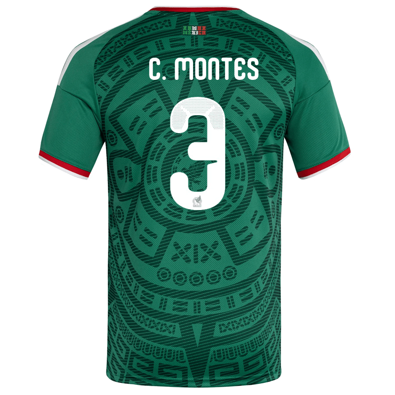 adidas Men's C. Montes Mexico Home 2026 World Cup Jersey (Bold Green)