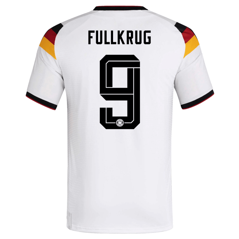 adidas Men's Fullkrug Germany Authentic Home World Cup Jersey 2026 (White/Black)
