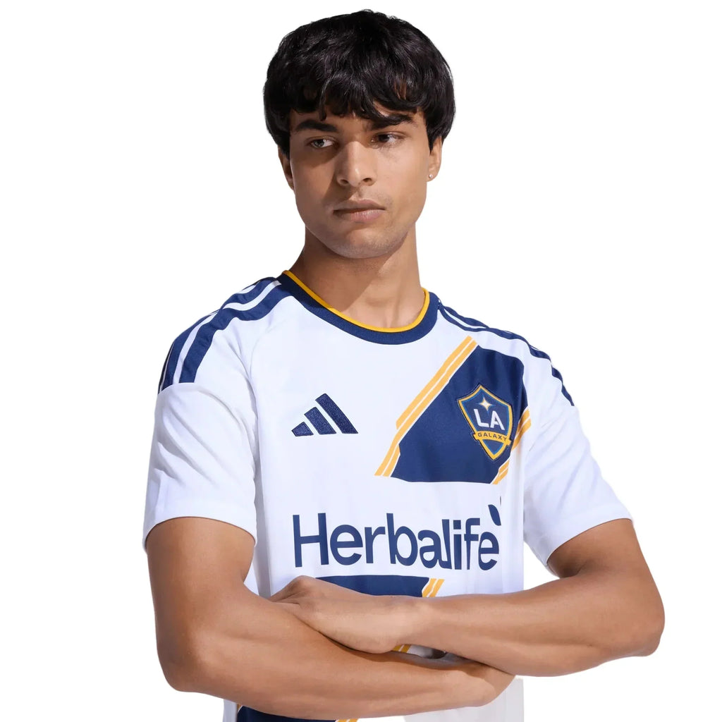 adidas Men's Glesnes LA Galaxy Home Stadium Jersey 26/27 (White)