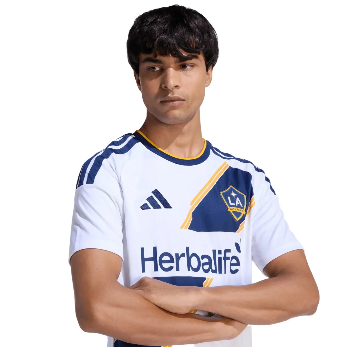 adidas Men's Glesnes LA Galaxy Home Stadium Jersey 26/27 (White)