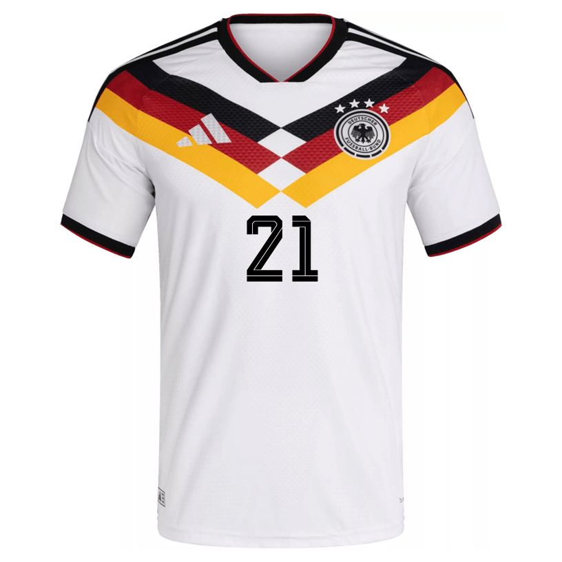 adidas Men's Gundogan Germany Authentic Home World Cup Jersey 2026 (White/Black)