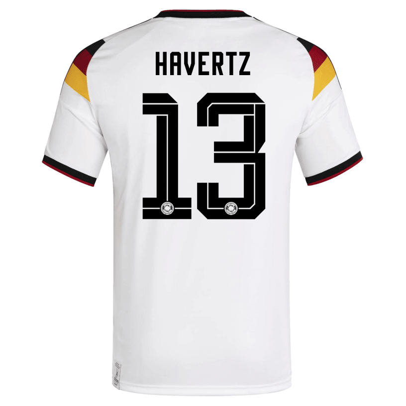 adidas Men's Havertz Germany Home World Cup Jersey 2026 (White/Black)