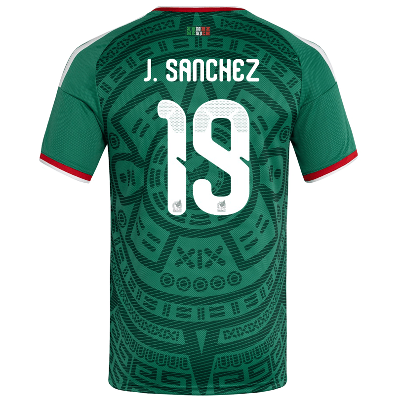 adidas Men's J. Sanchez Mexico Home 2026 World Cup Jersey (Bold Green)